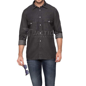 เสื้อเชิ้ตยีนส์ผู้ชายใส่สบาย ระบายอากาศดี ลดราคาออนไลน์ เสื้อเชิ้ตยีนส์ผู้ชายสไตล์สตรีทแวร์ - Product Image 5