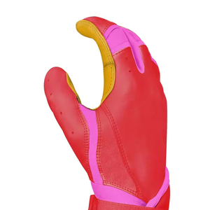 High Quality Customized Logo <b>Baseball</b> Batting Gloves From Pakistan Best Quality Leather <b>Baseball</b> Batting Glove - Product Image 5