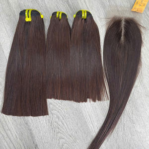 Dark Green <b>Color</b> Vietnamese Human <b>Hair</b> High Quality Super Double Drawn Wholesale Price - Product Image 6