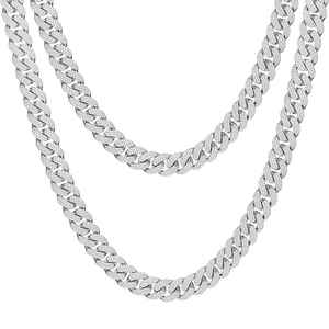 Chaîne cubaine élégante en argent 925 plaqué or avec diamants de laboratoire pour homme - Product Image 2