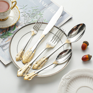 Ensemble de couverts en acier inoxydable miroir de qualité supérieure, collection élégante de couverts pour table à manger, maison, cuisine, hôtel à prix avantageux - Product Image 4