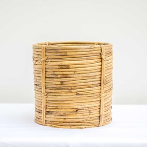 Premium Quality Simple Modern Style Natural Color Rattan Flower Plant Garden Pots Made in Vietnam - Product Image 3