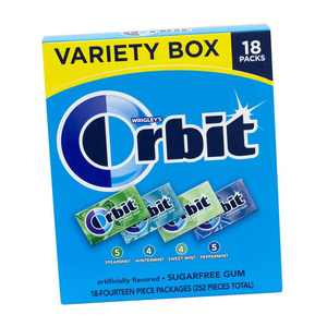 หมากฝรั่งออร์บิท รสเปปเปอร์มินต์ ปราศจากน้ำตาล - Product Image 1