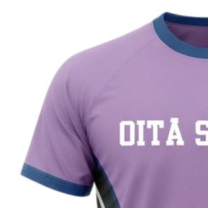 Maillot de netball unisexe gris lavande en polyester à manches courtes et col rond, vêtements de sport athlétiques pour l'entraînement et les matchs - Product Image 3