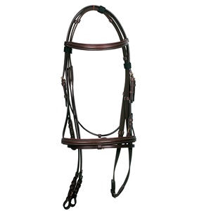 Brides d'équitation et de course de chevaux en cuir indien de haute qualité - Product Image 3