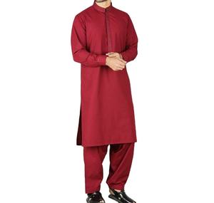 Shalwar Kameez Casual para Hombre, Transpirable, Diseños OEM, Traje Pakistaní Personalizado de 2 Piezas - Product Image 3