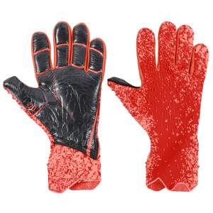 MILIENZ SPORTS & APPAREL Football Goalkeeper <b>Gloves</b> <b>Latex</b> Red <b>Black</b> Non-Slip Breathable Drawstring Closure for Children Soccer - Product Image 3