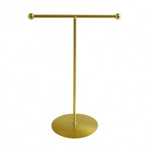แท่นโชว์เครื่องประดับทองรูปตัว T แบบทันสมัยสำหรับสร้อยคอและโซ่ - Product Image 4