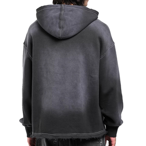 เสื้อฮู้ดแบบสวมใส่สบายทุกวันพร้อมกระเป๋าหน้าขนาดใหญ่และขอบยางยืด - Product Image 3