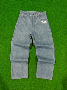 Jeans Streetwear Personnalisés Brodés en Gros pour Hommes – Coupe Droite Y2K, Baggy, Délavé à l'Acide, Vintage, Grandes Tailles - Product Image 3