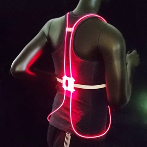 ไฟฉาย LED 200 ลูเมนส์ แบบสะท้อนแสงสำหรับเสื้อกั๊กนิรภัย ชาร์จผ่าน USB แบตเตอรี่แบบชาร์จซ้ำได้ กันน้ำระดับ IP44 ปรับลำแสงได้ เหมาะสำหรับวิ่ง/ปั่นจักรยาน - Product Image 4