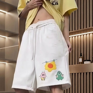 Shorts Bermuda Décontractés d'Été pour Hommes 100% Coton Taille Mi-Haute avec Cordon de Serrage Séchage Rapide Respirant Couleur Unie Conception Logo Personnalisé OEM - Product Image 5