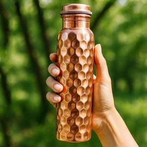 Portable Copper Insulated Leak Proof Eco-Friendly <b>Water</b> <b>Bottle</b> <b>Metal</b> Drinking Flask for Outdoor Travel Use - Product Image 6