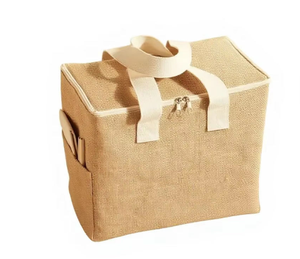 Bolsa de Picnic de Yute de Primera Calidad con Interior Laminado, Bolsa Reutilizable Impermeable - Product Image 3