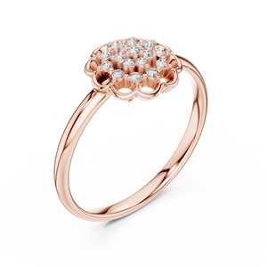แหวนมอสซาไนต์ CONCEPTION เงินแท้ 925 / ทองคำขาว 10K 14K 18K ทองชมพู แหวนหมั้นสำหรับผู้หญิง ชุบทอง 14K สำหรับผู้หญิง - Product Image 2