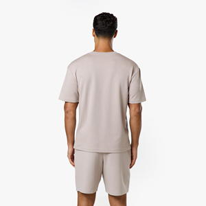 เสื้อยืดผู้ชายคอตตอน 100% น้ำหนัก 150 กรัม ขายส่ง รับสกรีนโลโก้ เสื้อยืดแขนสั้นสไตล์สตรีทแวร์สำหรับผู้ชาย - Product Image 5