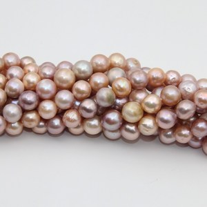 Perlas redondas naturales de agua dulce para la elaboración de joyas, collares, pulseras, manualidades, perlas sueltas, precio al por mayor. - Product Image 3