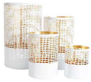 Porte-bougie en métal thermolaqué, Porte-bougie festif, Porte-bougie votif de Noël, Décoration de table de Noël, Décoration de maison de Noël - Product Image 5