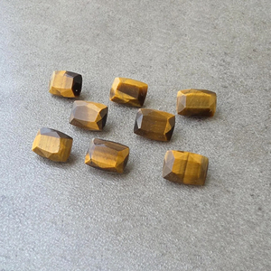 Pierre précieuse naturelle œil de tigre facettée, taille rectangulaire coussin, calibrée pour la fabrication de bijoux - Product Image 1