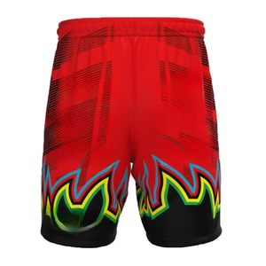 Pantalones Cortos de Voleibol para Hombre de Alto Rendimiento, 100% Algodón, Tejido Transpirable, Secado Rápido, Diseño Moderno, Ajuste Cómodo, Estampado Técnico - Product Image 1