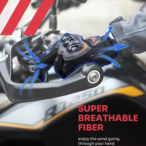 Gants de moto en cuir durables pour hommes, protection intégrale des doigts, compatibles écran tactile, pour aventures en plein air - Product Image 4