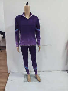 Conjuntos de ropa de práctica de equipo de baile personalizados, venta al por mayor, ropa de práctica de baile para chaqueta y legging de porristas - Product Image 6