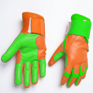 SAAR INDUSTRIES High Quality Leather Baseball Batting Gloves Adult Size <b>S</b> Comfortable Training Unisex <b>Hook</b> Loop Closure - Product Image 1