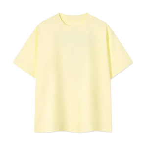 T-shirt en jersey 100 % coton pour homme, coupe classique, manches courtes, col rond, décontracté, uni, respirant, tricoté 240g - Product Image 2