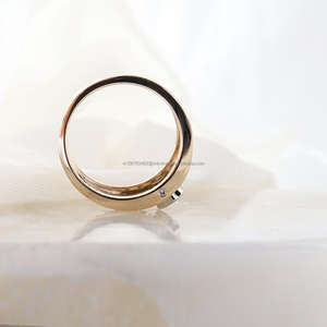 IGI/GIA Lab Grown Vintage 14k or jaune mariage/bague de fiançailles coupe diamant unisexe bagues fines pour les fêtes d'anniversaire - Product Image 4