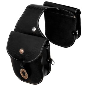 Sacoche en cuir pour selle de cheval western et moto, artisanale, sculptée à la main, 100% cuir de buffle, couleur et logo personnalisables SS - Product Image 4