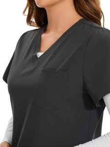 Tenues d'infirmière, ensembles d'uniformes médicaux unisexes, blouse de laboratoire médicale tricotée, imperméable, usage hospitalier, spandex/polyester - Product Image 3