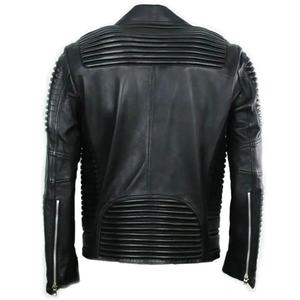 Chaqueta de moda de cuero de vaca de tacto suave de calidad fina para hombres Los mejores fabricantes OEM Chaqueta de cuero de moda de nuevo estilo - Product Image 2