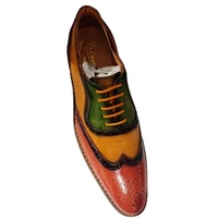 Chaussures habillées pour hommes en cuir Oxford faites à la main de haute qualité, avec couture Goodyear, fermeture à lacets, motif uni, pour mariage d'automne en Inde
