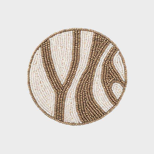Trendy Elegant Handcrafted <b>Beaded</b> Embroidery <b>Coasters</b> Waterproof Customizable Stylish European Style Offset Promotional - Product Image 3