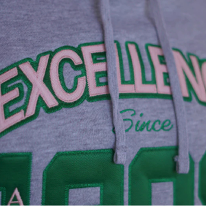   เสื้อฮู้ดครอป Heather Grey Excellence สำหรับผู้หญิง ผ้าฟลีซ สีดำเทา แขนยาว สวมใส่สบาย - Product Image 6