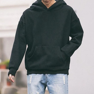 Custom Heavyweight Oversized Hoodie 100% Cotton Fleece Pullover Men Hip Hop <b>Blank</b> Hoodie OEM Manufacturer - Product Image 2