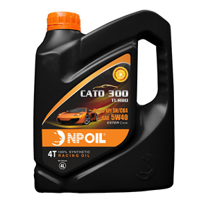 Aceite de motor para coche NPOIL CATO 300 TURBO 5W40 4L 5L 6L Aceite de motor sintético de alta calidad Vietnam - Product Image 1