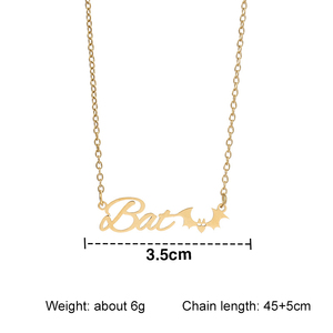 Collana con Ciondolo Personalizzato in Acciaio Inox Placcato Oro, Catena a Maglia per Donna, Gioiello di Compleanno - Product Image 2