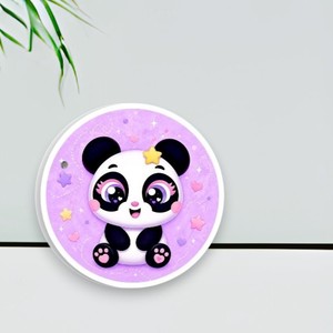 Paleta Magnética Profesional para Extensiones de Pestañas, Diseño Panda, Rectangular/Cuadrada/Circular, con Diamantes, Acrílica Personalizable - Product Image 3