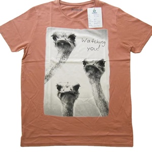 เสื้อยืดผ้าฝ้าย100% ลำลองสำหรับผู้ชายแขนสั้นพิมพ์ลายและถักแบบทั่วไป - Product Image 1