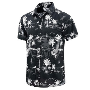 Chemises de plage pour hommes à manches courtes de haute qualité, impression par sublimation avec logo personnalisé, chemises de plage pour hommes en vente en ligne - Product Image 2