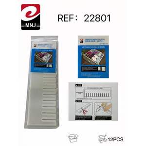 Organizador de Cajones Ajustable de Plástico, Divisor de Cajones Grandes, Forma Eficiente de Organizar tu Espacio con Técnica de Inyección, Cajones de Almacenamiento - Product Image 1