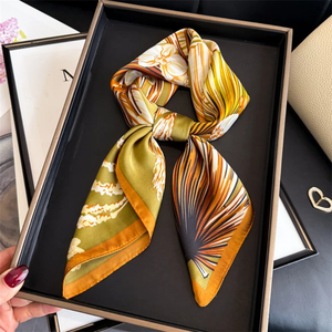 Nouveau Foulard Carré Femme Effet Soie, Foulard de Cou, Bandeau Imprimé, Nouveaux Châles et Écharpes Printemps - Product Image 2