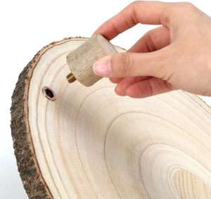 Base de Madera para Pastel con Patas - Bandeja de Madera de 10-11 Pulgadas para Servir en Bodas, Fiestas y Exhibiciones Elegantes de Postres - Product Image 3