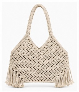 Bolso de Hombro de Macramé de Algodón Ecológico para Mujer, Ideal para la Playa, Compras y Fiestas, Disponible al Mejor Precio - Product Image 4