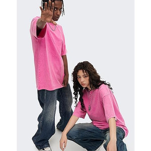 Camisetas Oversize Unisex para Mujer, Estilo Vintage Lavado, Holgadas, de Algodón, Manga Corta, Tejido Ácido, 100% Algodón, Cómodas, Ajuste Holgado, Casual - Product Image 6