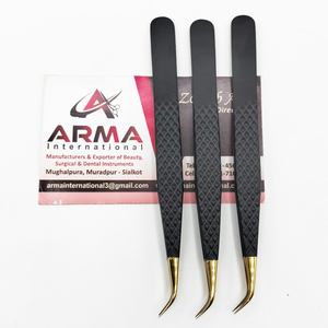 แหนบต่อขนตาสแตนเลสแบบโค้งบางส่วน พร้อมปลายไฟเบอร์ ปลายแหลม ทนทานและแม่นยำ รับผลิตแบรนด์ส่วนตัว - Product Image 6