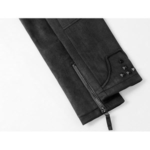 ALOZMAK Unisex Genuine Leather Biker <b>Jacket</b> Winter Waterproof Windproof Quick Dry Breathable Stand Collar Custom OEM Service - Product Image 5