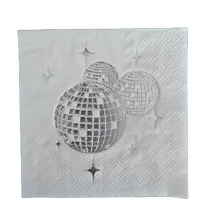 Disposable Party 30*43 cm Virgin Pulp Solid Color Raw Materials Black Napkin Paper