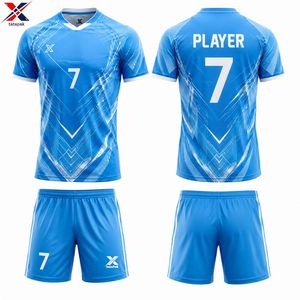 Ensemble de maillots de football sublimés à col en V, manches courtes, uniforme de joueur, polyester à séchage rapide, pour adulte, unisexe, toutes saisons, tenue d'équipe - Product Image 6